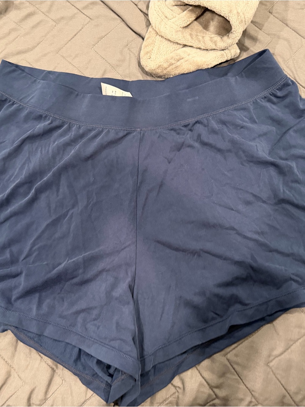Women's Navy Athletic Lounge Shorts - Unbranded